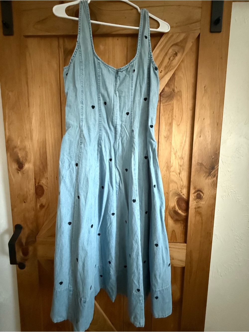 Denim Midi Heart Dress - Picture 3 of 3